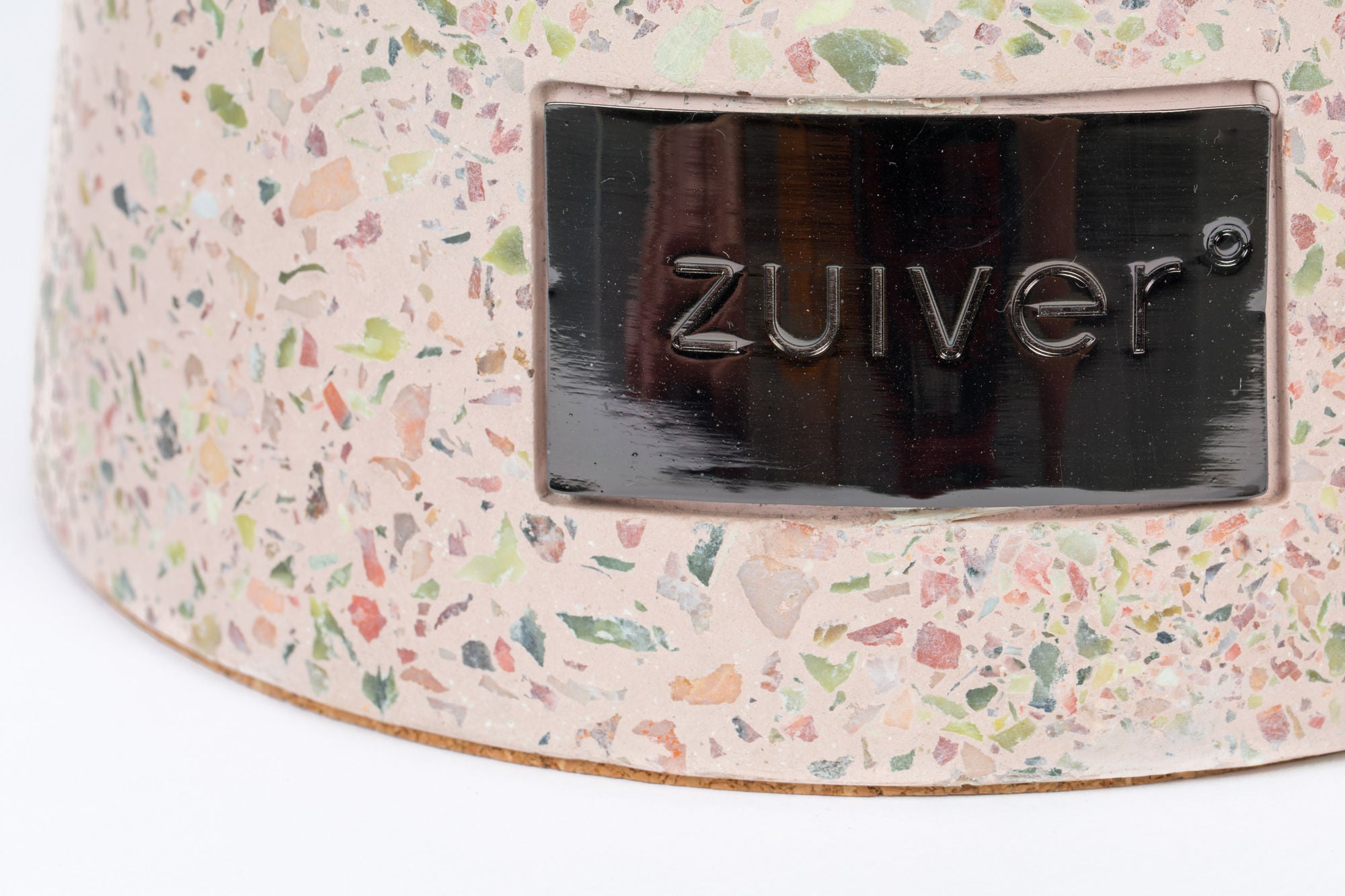 Zuiver Victoria Pink Terrazzo Round Side Table